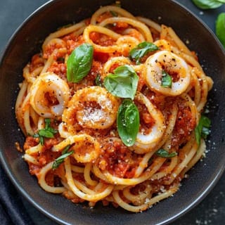 SPAGHETTI MARINARA w/ CALAMARI ENTRÉE